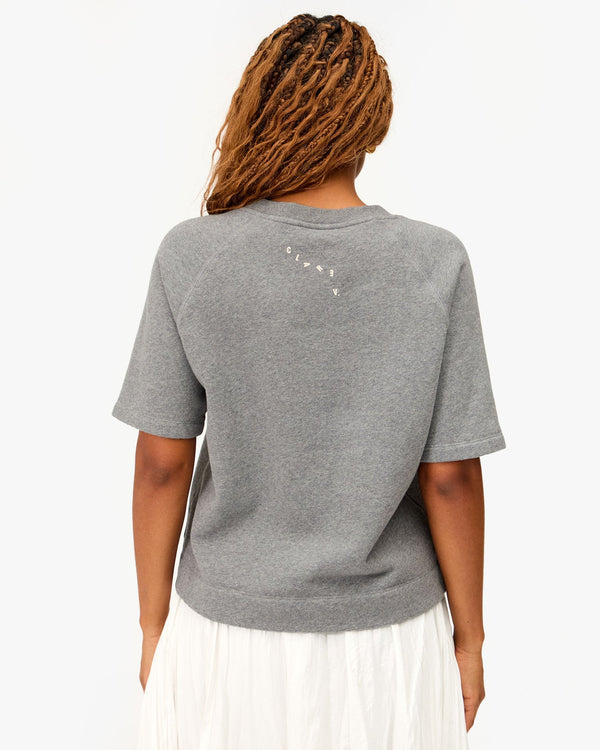 [Clare V.]半袖スウェットシャツ Clare V. Short Sleeve Sweatshirt | Shopbop