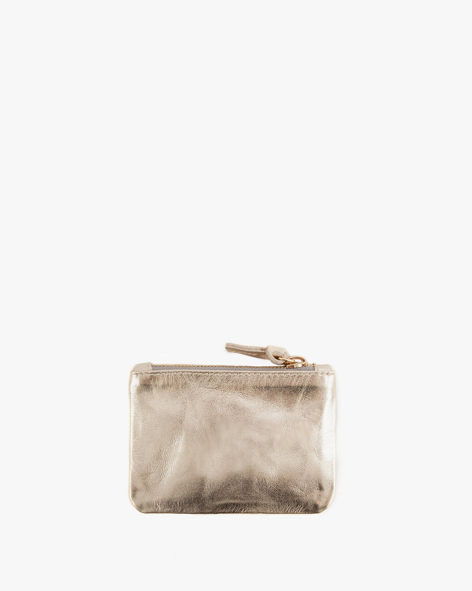 Yellow Gold Coin Clutch - Back Flat