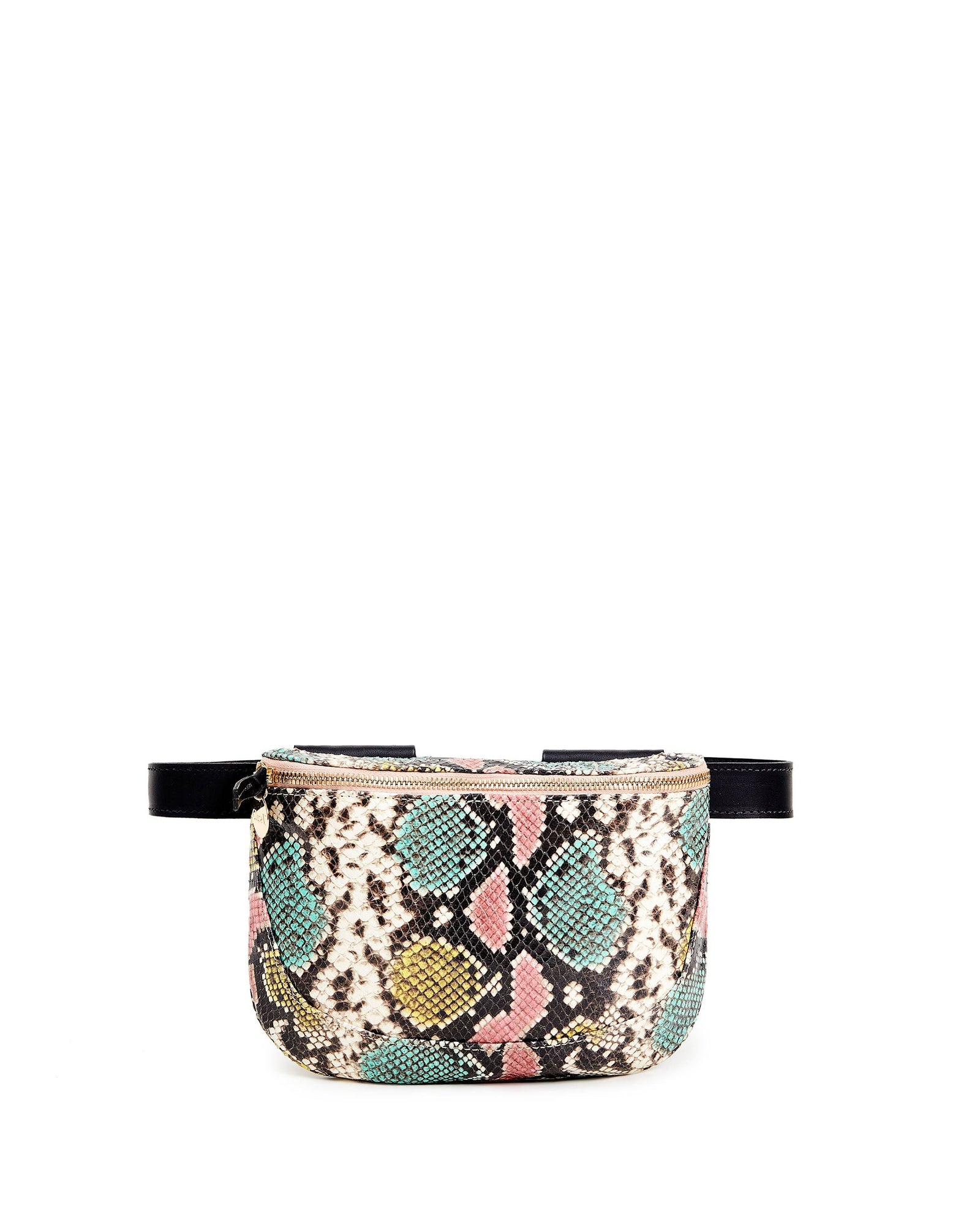 Pastel Painted Snake Fanny Pack - Front