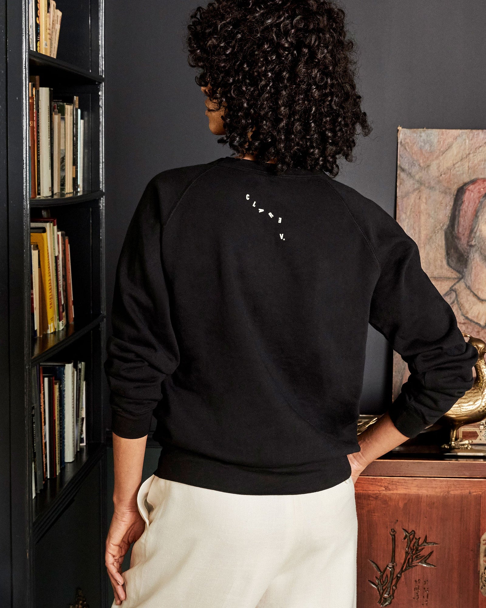 Black Bourgeoisie Sauvage Sweatshirt on Flora - Back