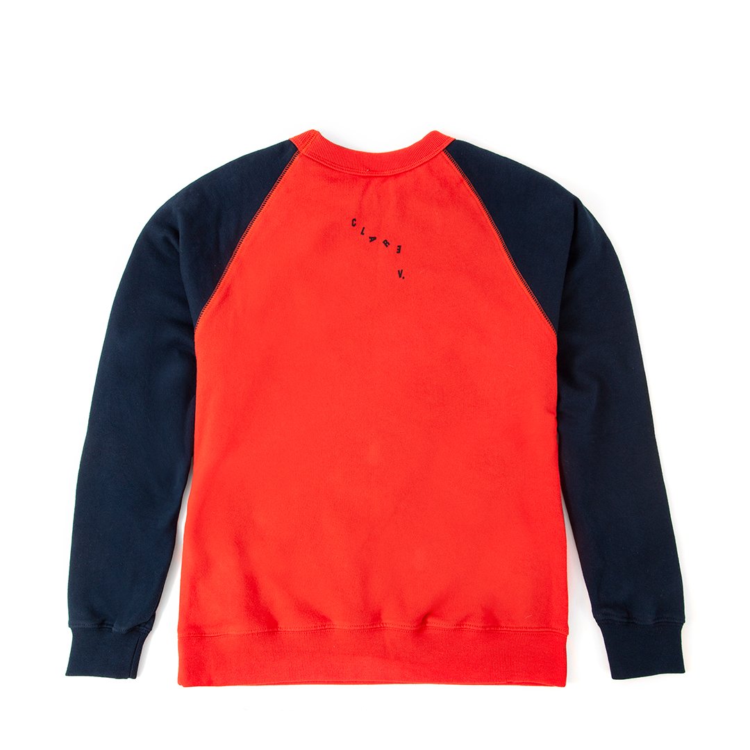Navy and Red with Black Eyes Sweatshirt - Back